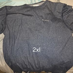 Columbia Heathered Navy T-Shirt 2XL